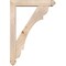 Ekena Millwork Olympic Arts and Crafts Smooth Bracket w/ Offset Brace, Douglas Fir, 5 1/2"W x 28"D x 40"H BKT0604X28X40OLY03SDF - alternate 2